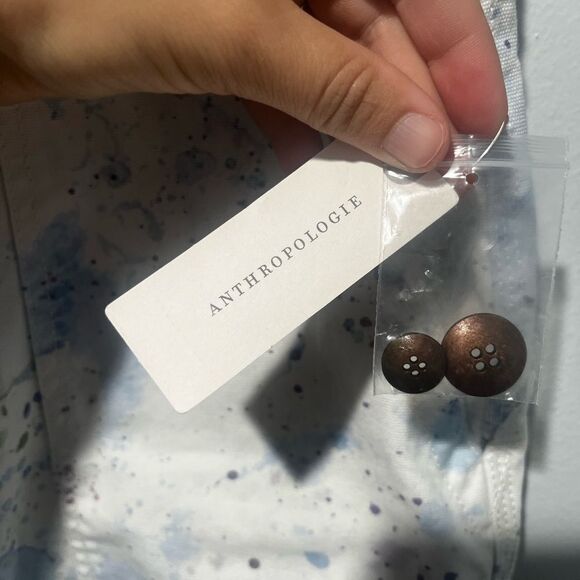 By Anthropologie The Wanderer Watercolor Cargo Utility Pants 28 NWT - Picture 5 of 11